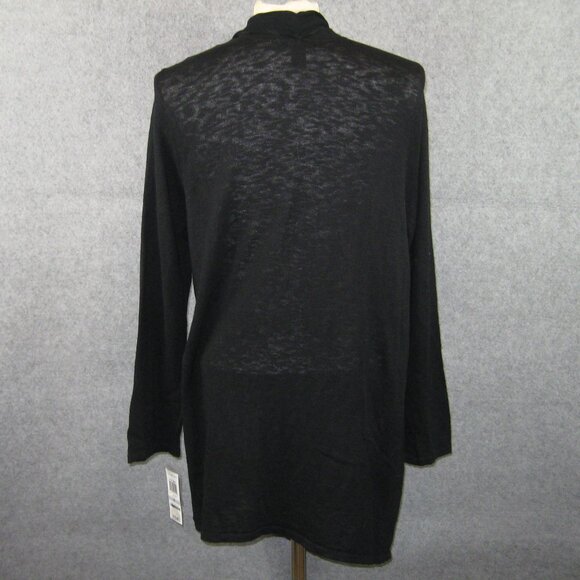 Style & Co Open Cardigan 1X Black NWT - Picture 3 of 5